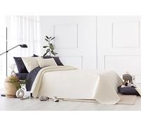 Todocama - Colcha boutí Fina con diseño piqué, para Primavera, Verano, otoño e Invierno. 100% Microfibra Extra Suave. Colcha Cubre Cama Multiusos. Cama 120/135-230x260cm Beige