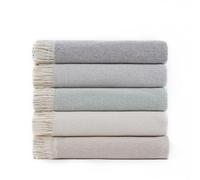 Todocama - Colcha Multiusos Sofa, Manta Foulard, Plaid para Cama, Cubresofa Cubrecama, Jarapas, Fabricado en España, Lisa. (125x180cm, Gris Oscuro)