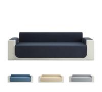 Todocama Funda Cubre Sofá 4 Plazas, Protector Acolchado Piqué, Antiácaros, Fácil de Limpiar, (Gris Oscuro)
