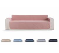 Todocama - Funda Cubre sofá, plazas, Protector de sofás Acolchado de Rombos, Transpirable, fácil de Limpiar, (Rosa, sofá 4 plazas)
