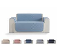 Todocama - Funda Cubre sofá, plazas, Protector de sofás Acolchado de Rombos, Transpirable, fácil de Limpiar, (Azul Claro, sofá 2 plazas)