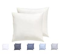 Todocama - Juego de 2 Fundas de Almohada, Microfibra Extra Suave, hipoalergénicas. Juego de 2-50x50 cm Beige