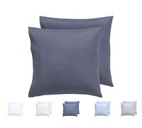 Todocama - Juego de 2 Fundas de cojín, Microfibra Extra Suave, hipoalergénicas. Juego de 2-45x45 cm Gris Oscuro