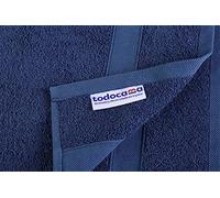 Todocama - Juego de 2 Toallas, 100% algodón de 550 gsm Extra Suaves, 5503, Altamente absorbentes y de Secado rápido. (Azul Marino, 100x150 cm)