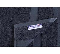 Todocama - Juego de 2 Toallas, 100% algodón de 550 gsm Extra Suaves, 5503, Altamente absorbentes y de Secado rápido. (Gris Oscuro, 70x140 cm)