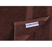 Todocama - Juego de 2 Toallas, 100% algodón de 550 gsm Extra Suaves, 5503, Altamente absorbentes y de Secado rápido. (Chocolate, 70x140 cm)