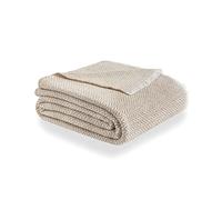 Todocama - Manta de algodón Extra Suave, Cuatro Estaciones, Colcha Multiusos sofá, Plaid para Cama, Manta Foulard, cubrecama, cubresofá. (120x180cm, beig Arena)., PRCMAMSBEAR120X180