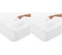 Todocama - Protector de colchón/Cubre colchón Ajustable, de Rizo, Impermeable y Transpirable. 3005 (Todas Las Medidas Disponibles). (Cama 120 x 190/200 cm) (Paquete de 2)