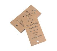 TODOKRAFT 50 Tarjetas kraft para Bengalas Haz que brille nuestro día (texto en Español)