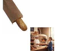 TODOKRAFT Bolsas de Papel Kraft para Pan, 100 Unidades, Varios Tamaños: 9x51cm, 14x51cm, 18x27cm, 23x39cm, para Baguettes, Barras y Hogazas (1 Baguette 9+5x51 cm)