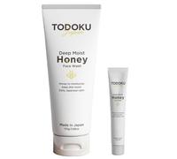 TODOKU JAPAN Deep Moist Honey Face Wash - 110 g + 10 g Travel Size Set