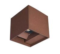 TODOLAMPARA.COM Aplique de pared exterior/interior 3CCT LED, 2mm Grosor Aluminio, haz de luz ajustable, IP65 Impermeable, ideal iluminación para Exterior, Jardín, Terraza, Patio (Marrón Cobre, 10cm)
