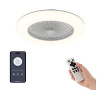 TODOLAMPARA.COM VENTILADOR DE TECHO SILENCIOSO CON LUZ LED IKARO DC BLANCO 2026 - Motor DC, mando distancia, intensidad regulable, 3 tonalidades, Verano/Invierno, aspas protegidas, 6v, bajo consumo