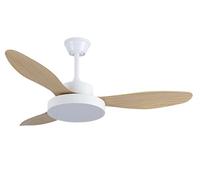 TODOLAMPARA.COM VENTILADOR TECHO 120CM SILENCIOSO ASPAS MADERA HAYA LED APP MÓVIL 2026 - DC, regulable, 3 tonos, Verano/Invierno, 6v, bajo consumo, Fácil montaje