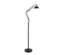 TODOLAMPARA - FLEXO DE PIE ANTIGONA ARTICULABLE NEGRO/CROMO