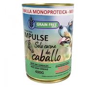 TODOPETS Impulse Dog Humedo Caballo 400gr. 6 Unidades. Alimentación húmeda para Perros Adultos. Fórmula monoprotéica sin Gluten, con un 97% de Carne