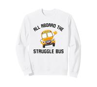 Todos a Bordo del autobús de la Lucha Funny Struggle Bus Broma de Humor Sudadera