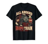 Todos a Bordo del Tren Nope Funny Sarcastic Camiseta