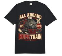 Todos a Bordo del Tren Nope Funny Sarcastic Comfort Colors Adult Heavyweight T-Shirt