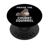 Todos Alabar La Ardilla Gordita Meme Divertido PopSockets PopGrip Adhesivo