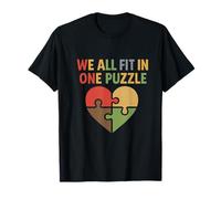 Todos cabemos en un Rompecabezas: Heart Diversity, gráfico de Unity Camiseta