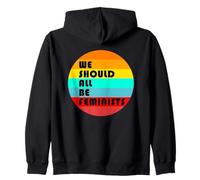 Todos deberíamos ser Feministas Feminista Retro Vintage Sudadera con Capucha