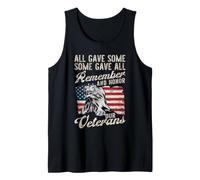 Todos dieron a Algunos Algunos DIO a Todos Recordar y honrar a Nuestros Veteranos Camiseta sin Mangas