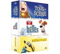 Todos En Escena + Como Des Mascotas + Minions Estuche DVD Nuevo
