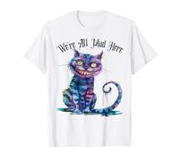 Todos Estamos Locos aquí, Gato de Cheshire, Alicia Wonderland, Book Boys Camiseta