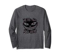 Todos Estamos Locos aquí Glitch Cheshire Cat Smile Manga Larga