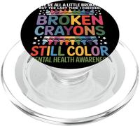 Todos Estamos Rotos Broken Crayons Still Color Conciencia PopSockets PopGrip para MagSafe