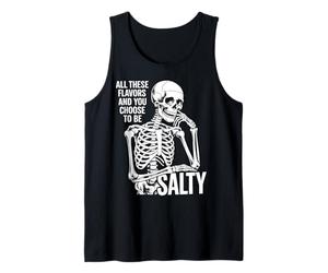 Todos Estos sabores y tú eliges Salty Funny Skull Camiseta sin Mangas