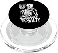 Todos Estos sabores y tú eliges Salty Funny Skull PopSockets PopGrip para MagSafe