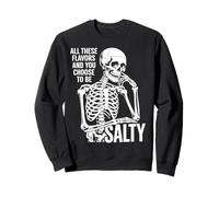Todos Estos sabores y tú eliges Salty Funny Skull Sudadera