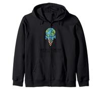 Todos gritamos por el cambio climático Hot Ice Cream Globe Sudadera con Capucha