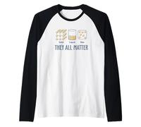 Todos importan Gas líquido sólido Ciencia Divertida Camiseta Manga Raglan