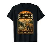 Todos los Animales Son acariciables, Algunos Amantes de los Osos Divertidos Solo una Vez Camiseta gráfica económica