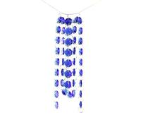 Todos los colores 10 metros Guirnalda de cadena colgante de cuentas de cristal cortina de diamantes cadenas de fiesta árbol boda centro de mesa decoración azul oscuro, 10 metros