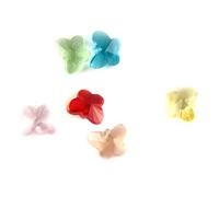 Todos los colores, 100 cuentas de mariposa de 14 mm, cristal DIY en 1 agujero, cristal K9 para centro de mesa de boda, colgante transparente