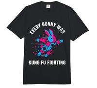 Todos los conejitos Estaban luchando contra el Kung Fu Pascua Comfort Colors Adult Heavyweight T-Shirt