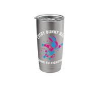 Todos los conejitos estaban luchando contra el Kung Fu Pascua Vaso térmico de acero inoxidable de doble pared