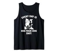 Todos los días abraza tu perro Día de la frontera Collie Camiseta sin Mangas