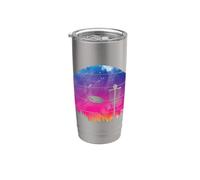 Todos los días Disc Golf en el bosque Vaso térmico de acero inoxidable de doble pared