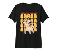 Todos los días mi Cabeza va AAAAAAHH Linda Cabra Gritando EduEly Camiseta Premium