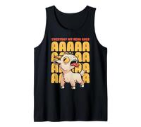 Todos los días mi Cabeza va AAAAAAHH Linda Cabra Gritando EduEly Camiseta sin Mangas