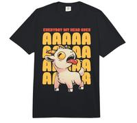 Todos los días mi Cabeza va AAAAAAHH Linda Cabra Gritando EduEly Comfort Colors Adult Heavyweight T-Shirt