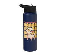 Todos los días mi cabeza va AAAAAAHH linda cabra gritando EduEly Stainless Steel Insulated Water Bottle