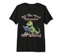 Todos los Dinosaurios geniales están Leyendo Maestro de Dinosaurios Camiseta Premium