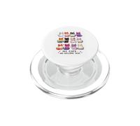 Todos los Gatos Son bienvenidos aquí Lindo Orgullo inclusivo Amante de los Gatos PopSockets PopGrip para MagSafe