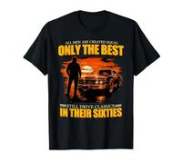 Todos los Hombres Son Creados Igual al Conductor de los años 60, un Muscle Car Vintage Camiseta